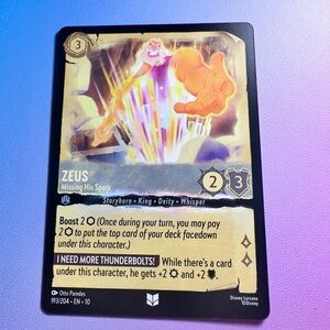 zeus [hercules] - 193/204 (uncommon) — lorcana: whispers in the well